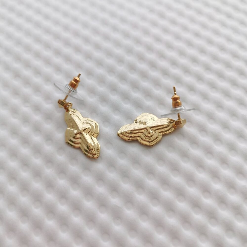 Kendra Scott Gold Abbie Metal Drop Earrings NEW